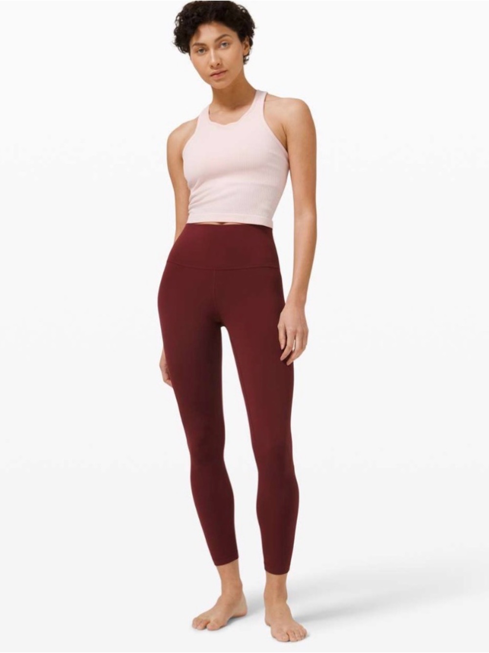 Lululemon Align High Rise Pant 25” Red Merlot Nulu Leggings Size 12 W5CT3S